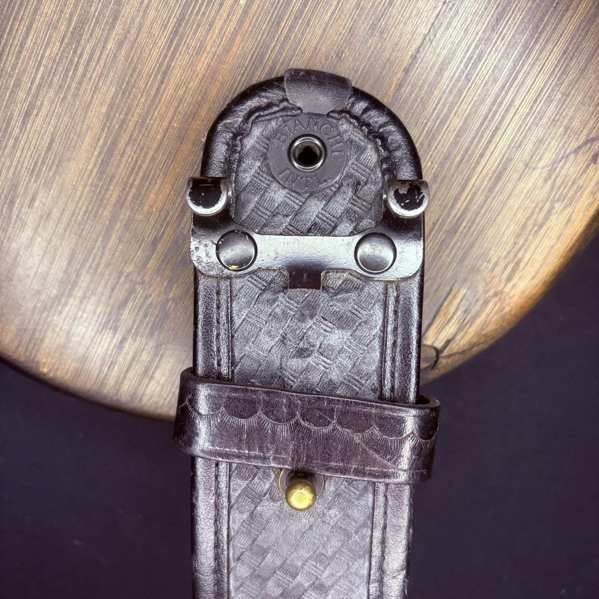 Bianchi Duty Belt (Size 40") Waist AccuMold Black Basket Weave Leather