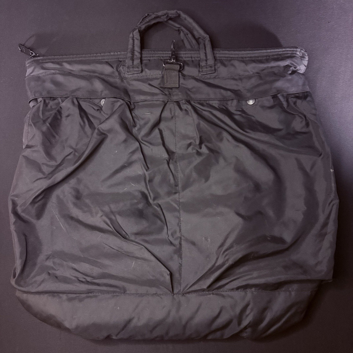Flyers Helmet Bag with Brass Zipper & Handles 19" x 19", 3 Pocket Bag