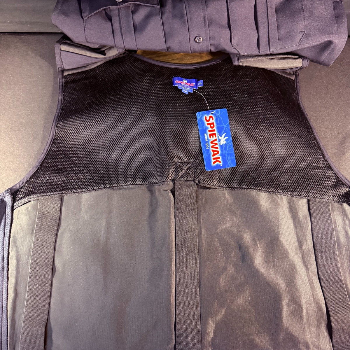 Spiewak Tactical Vest Size 2XL Long Dark Navy Soft Armor Carrier NO ARMOR
