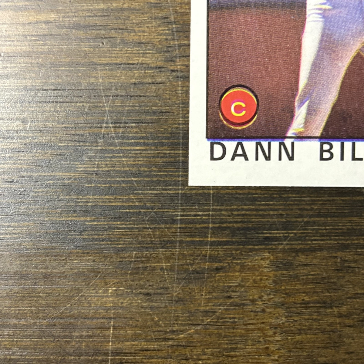 Dann Bilardello Cincinnati Reds 1986 Topps #253 ERROR Card See Photos