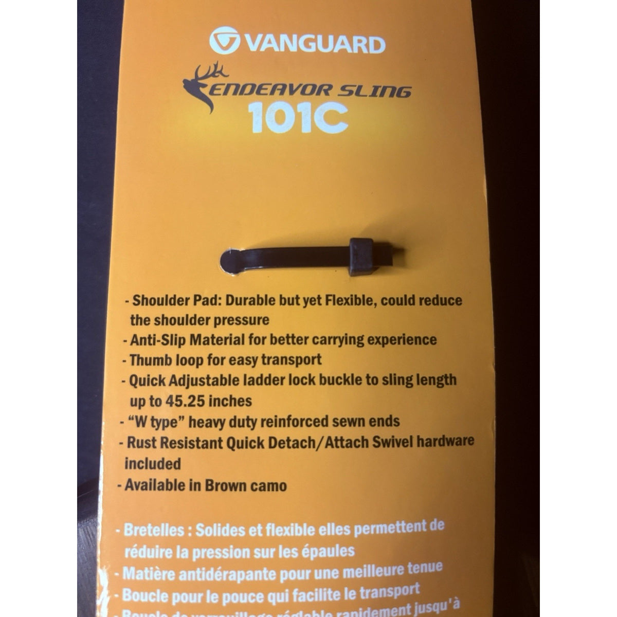 Vanguard Rifle Sling 2 Point Swivel Camouflage Neoprene & Nylon, Endeavor 101C