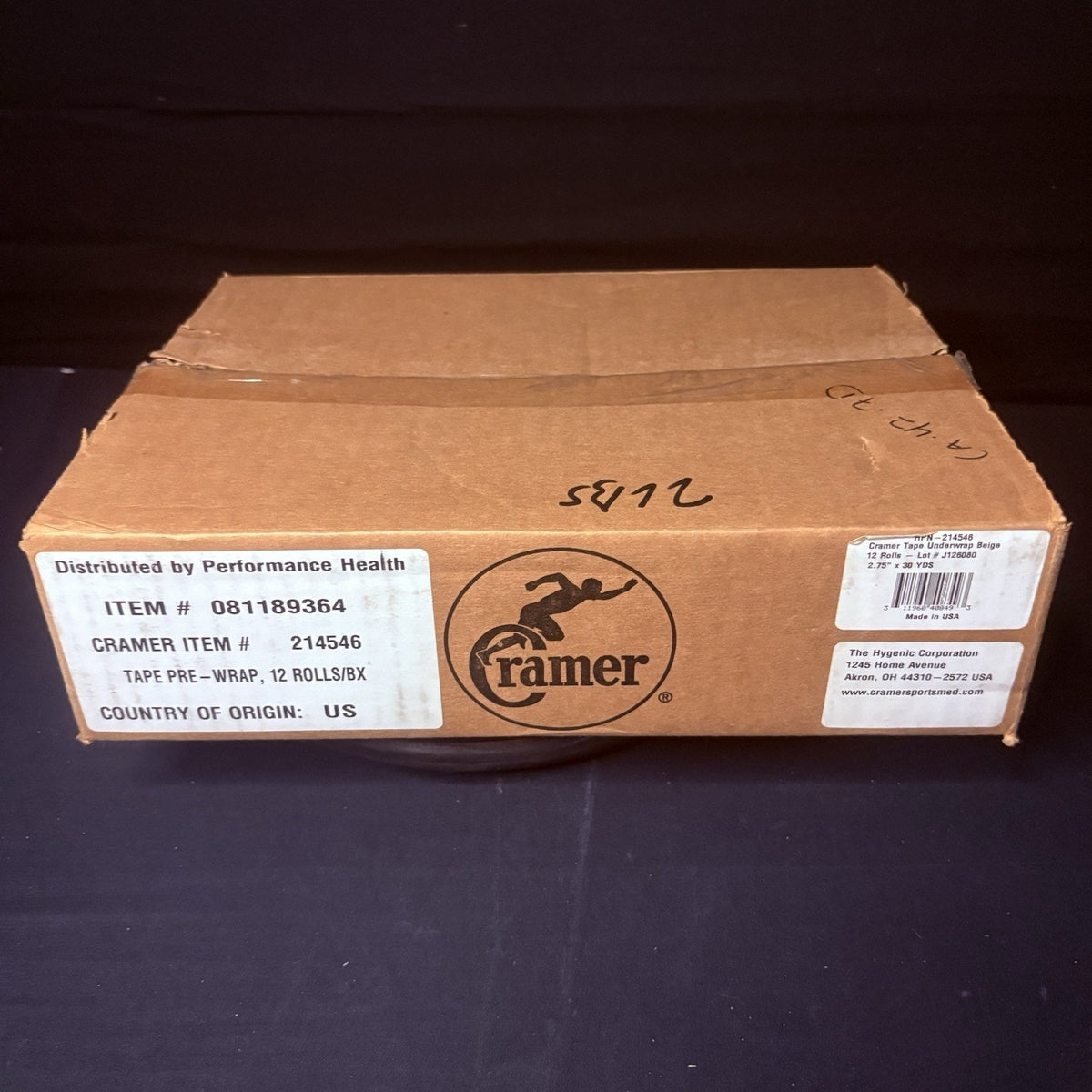 Cramer Tape Underwrap, Sports PreWrap, 3 Rolls, 2.75" X 30 Yard Roll Beige