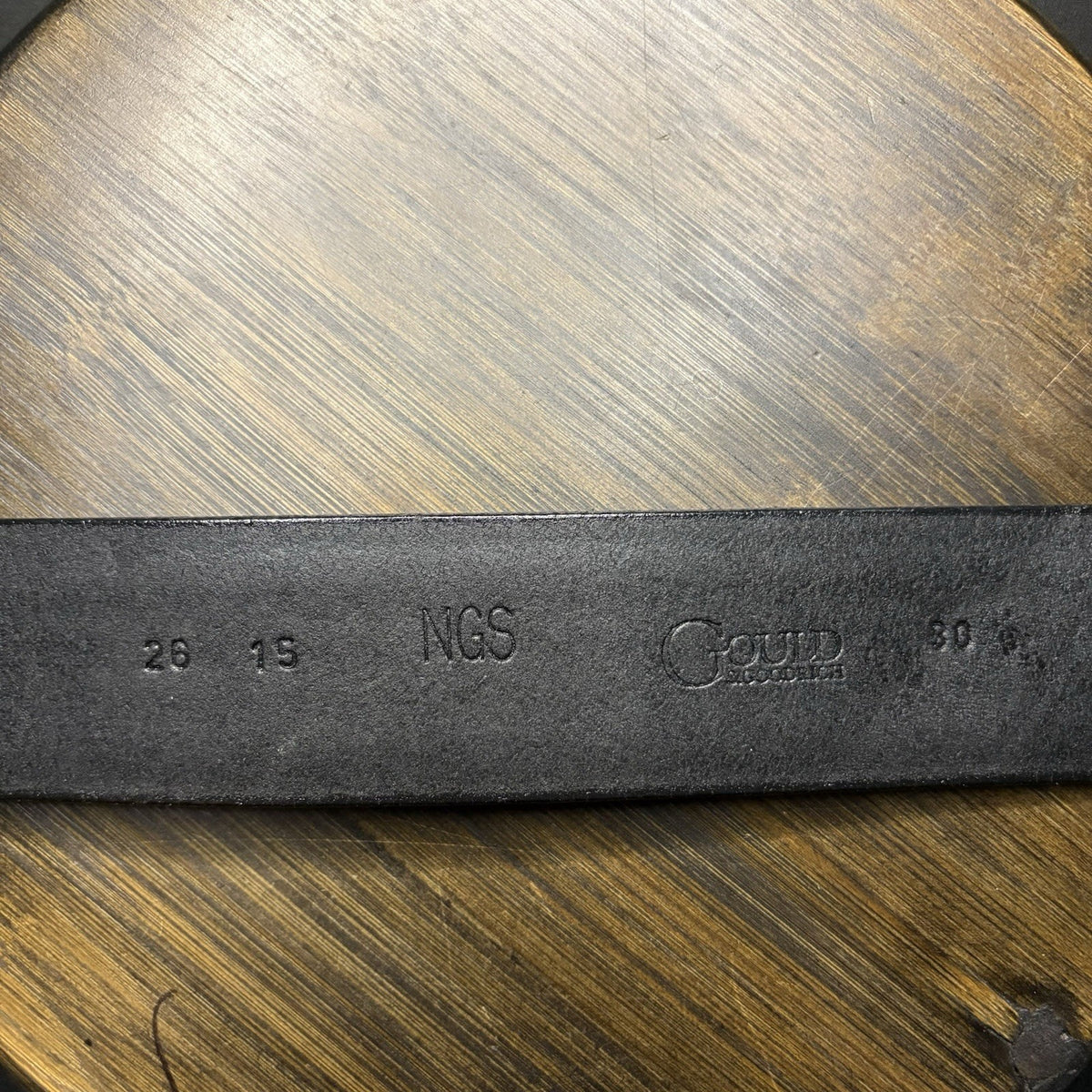 G&G Off Duty Belt Size 30" Long 1.75" Wide Black Basketweave Leather