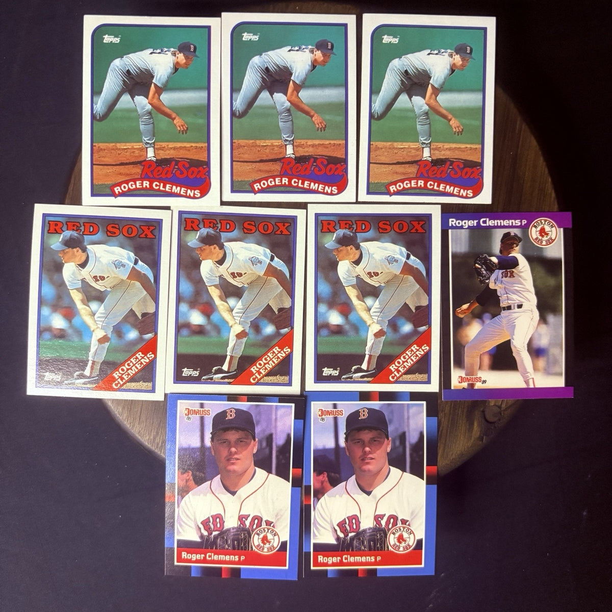 1987-1988 Roger Clemens (9) Card Lot, Topps & Donruss, #450, #280, #70, #51