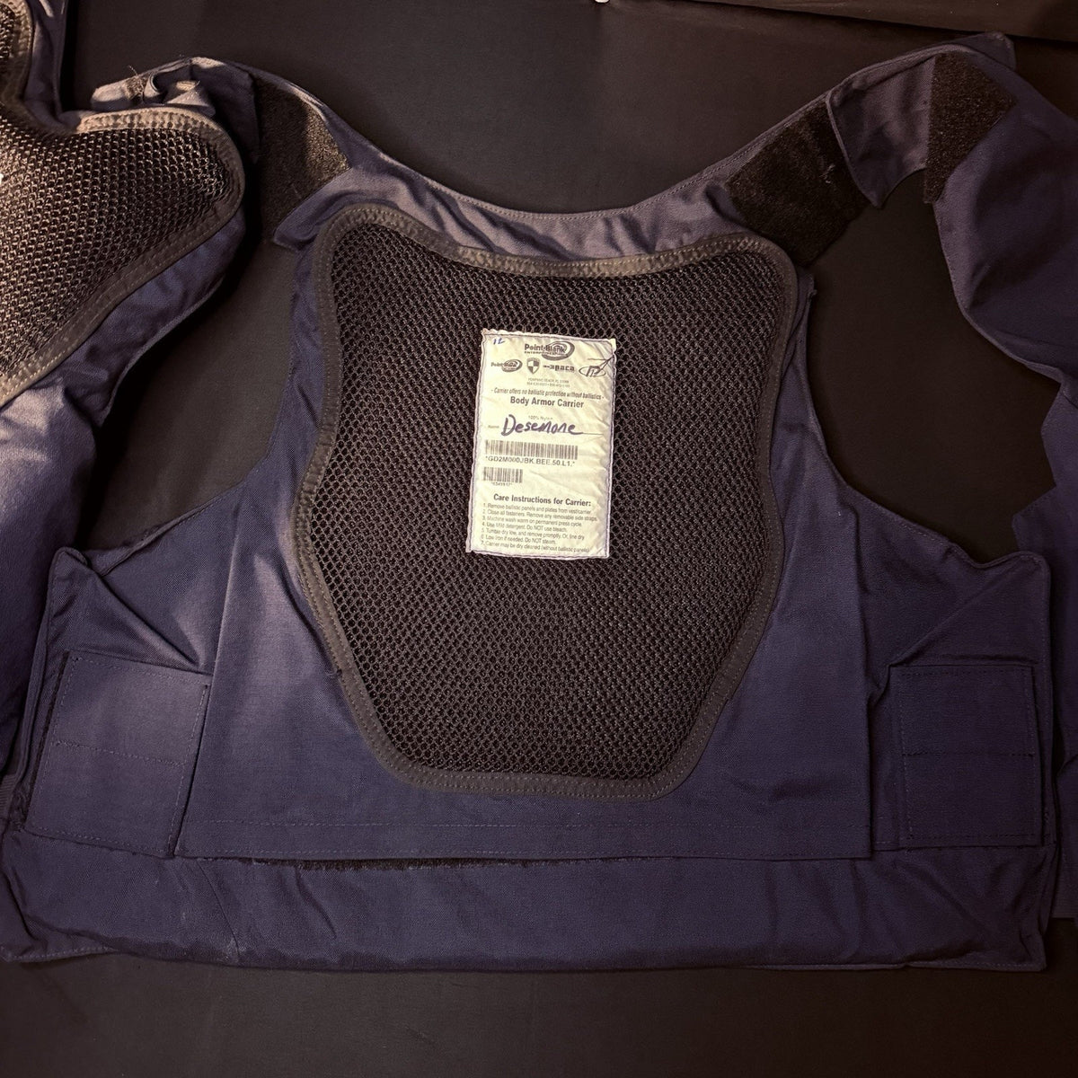 PB Tactical 3A Carrier Vest Size Large 50 Long Ballistic IIIA w/Vented Padding