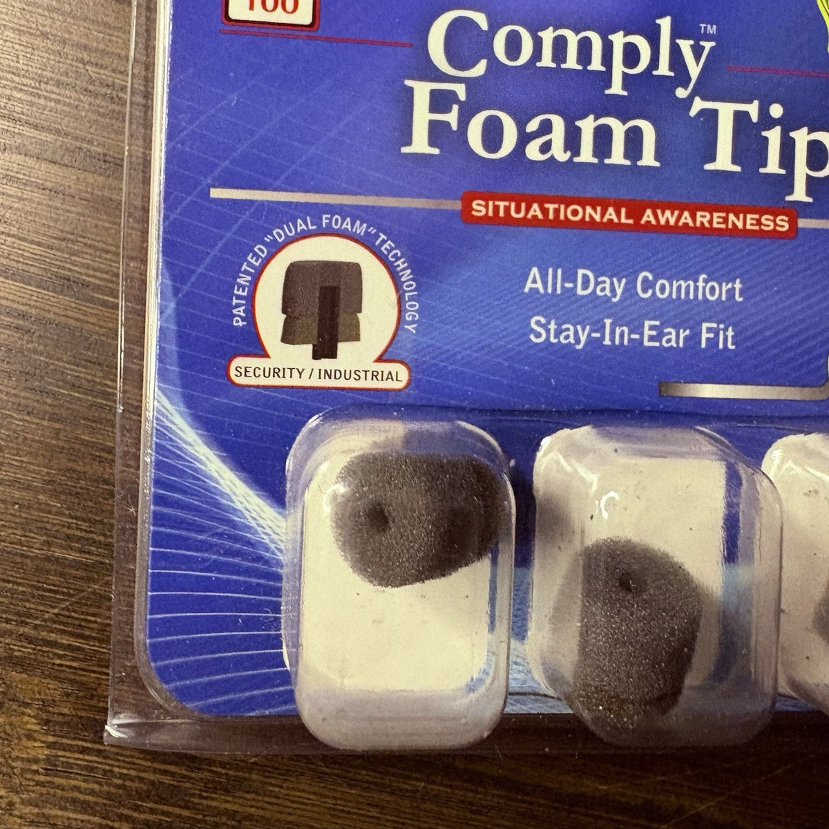 Comply Two Way Earpiece A-100 Memory Foam Ear Tips (3 Pieces)