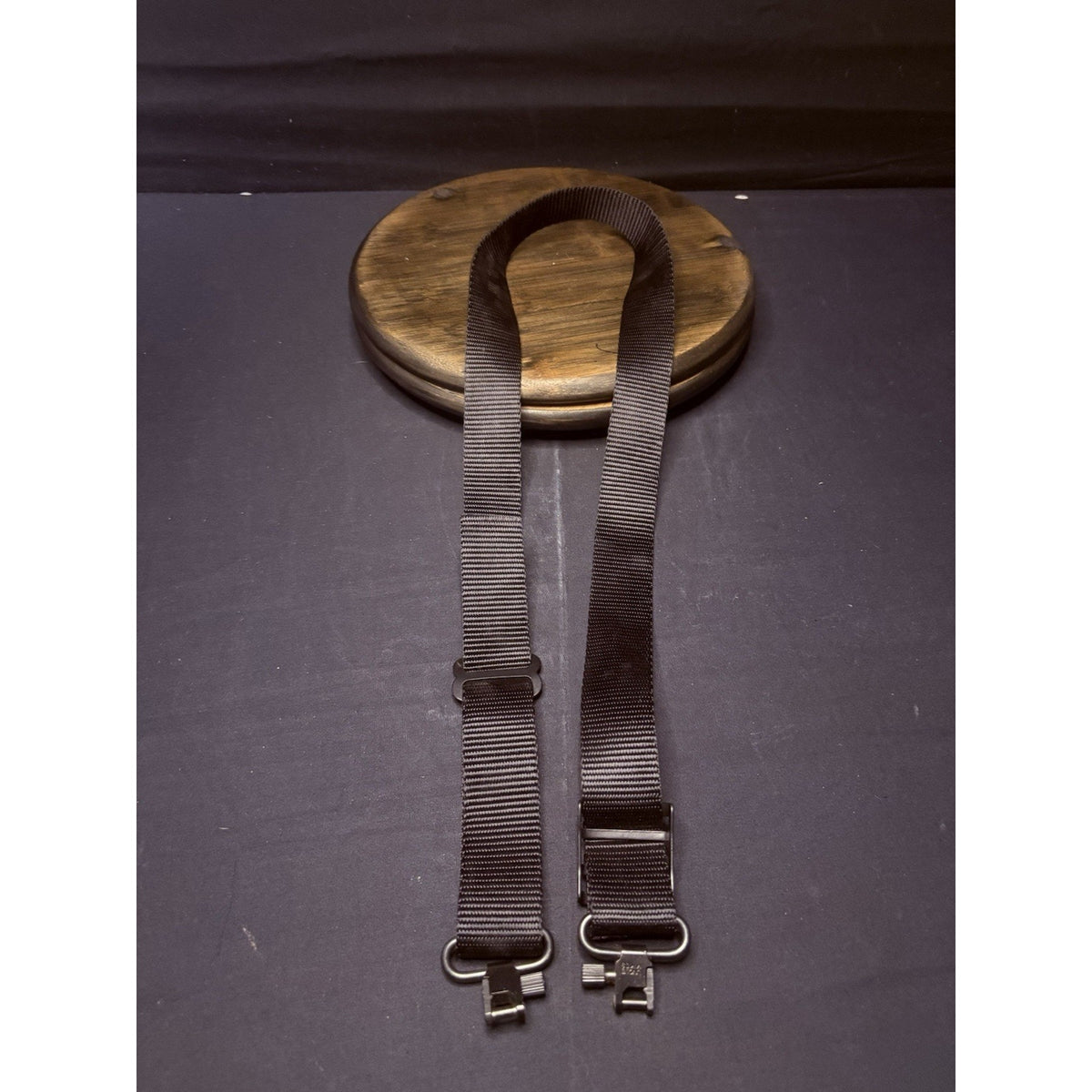Uncle Mikes Rifle Sling & Quick Detach Mounts 1 1/4" Nylon Strap Black Nylon