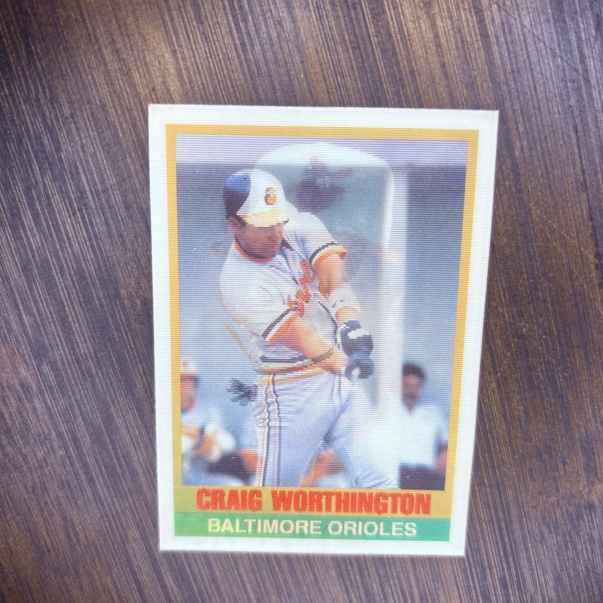 1989 Sportflics Craig Worthington #134 High Grade MLB Trading Card