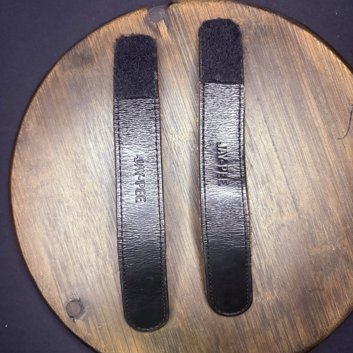 Jay-Pee Leather Belt Keeper Hook & Loop Closure High Gloss 1"x 7.5" 2 Pack