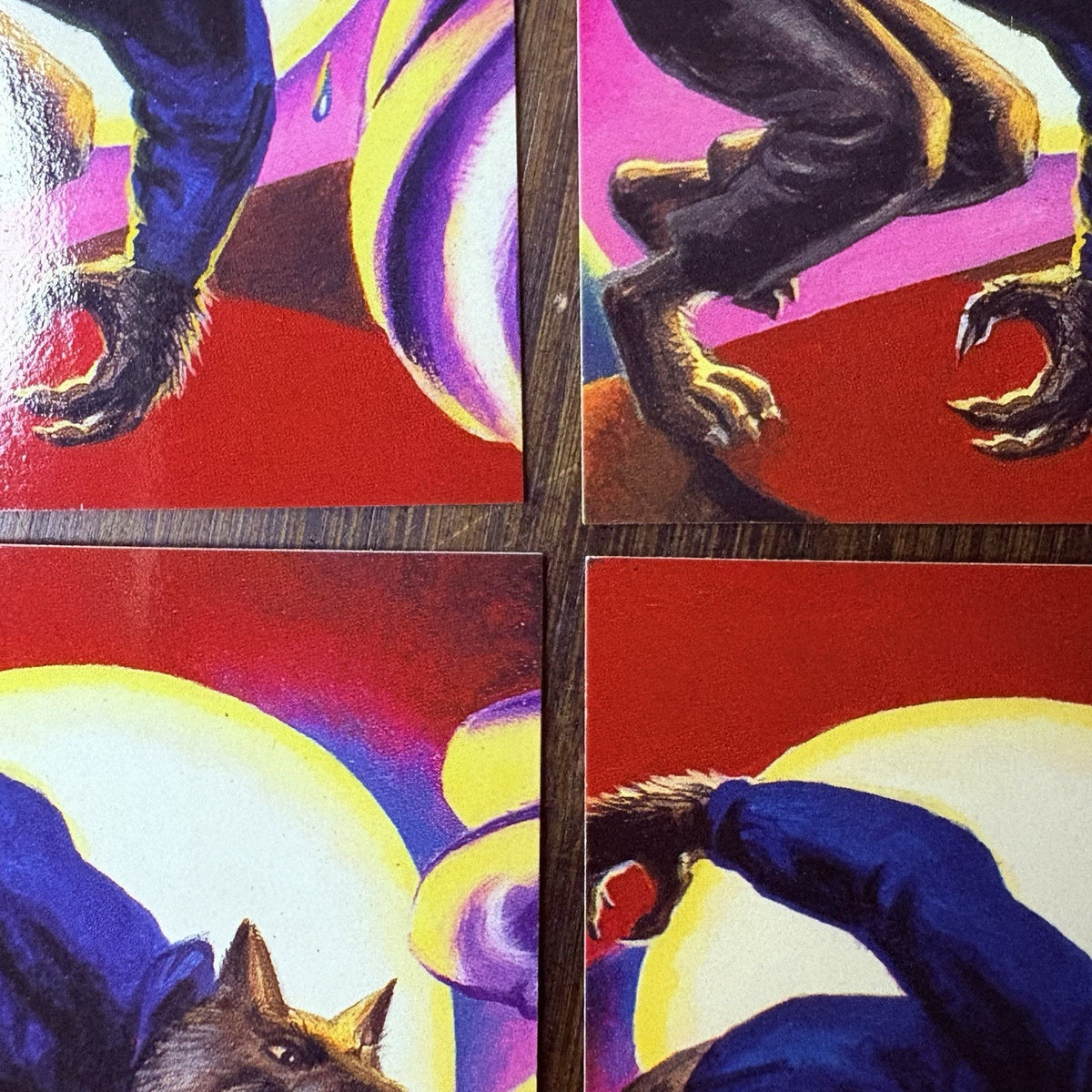 1996 Goosebumps #38 Werewolf Lot Of (4) High Grade Topps Trading Cards See Photo