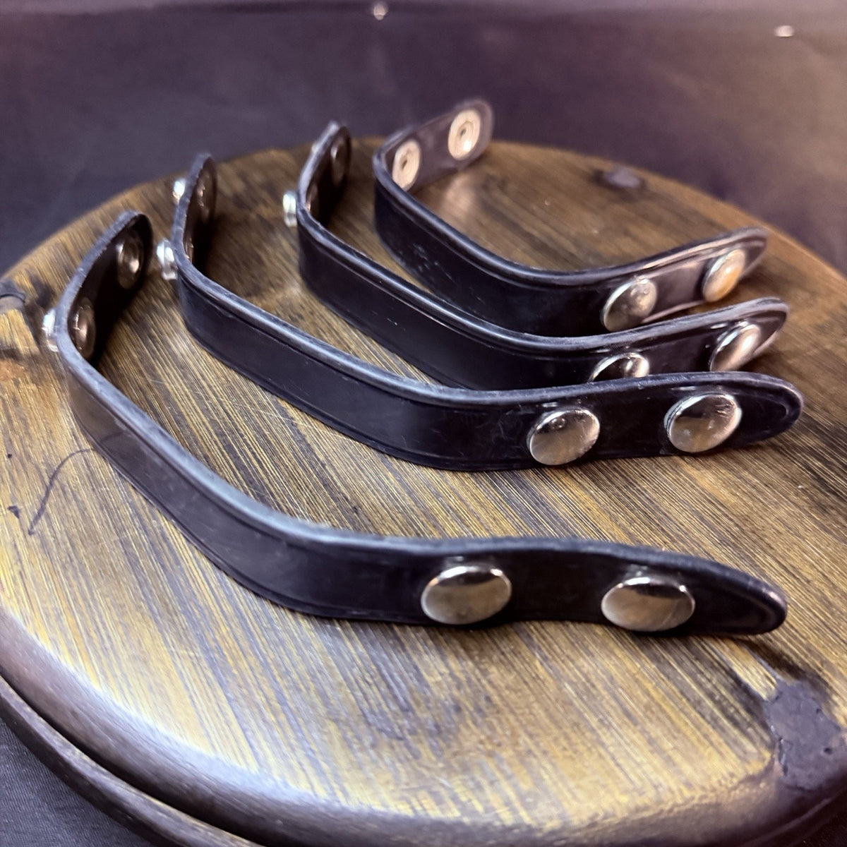 Safariland Belt Keeper Black With Chrome Nickle Snaps Set Of 4