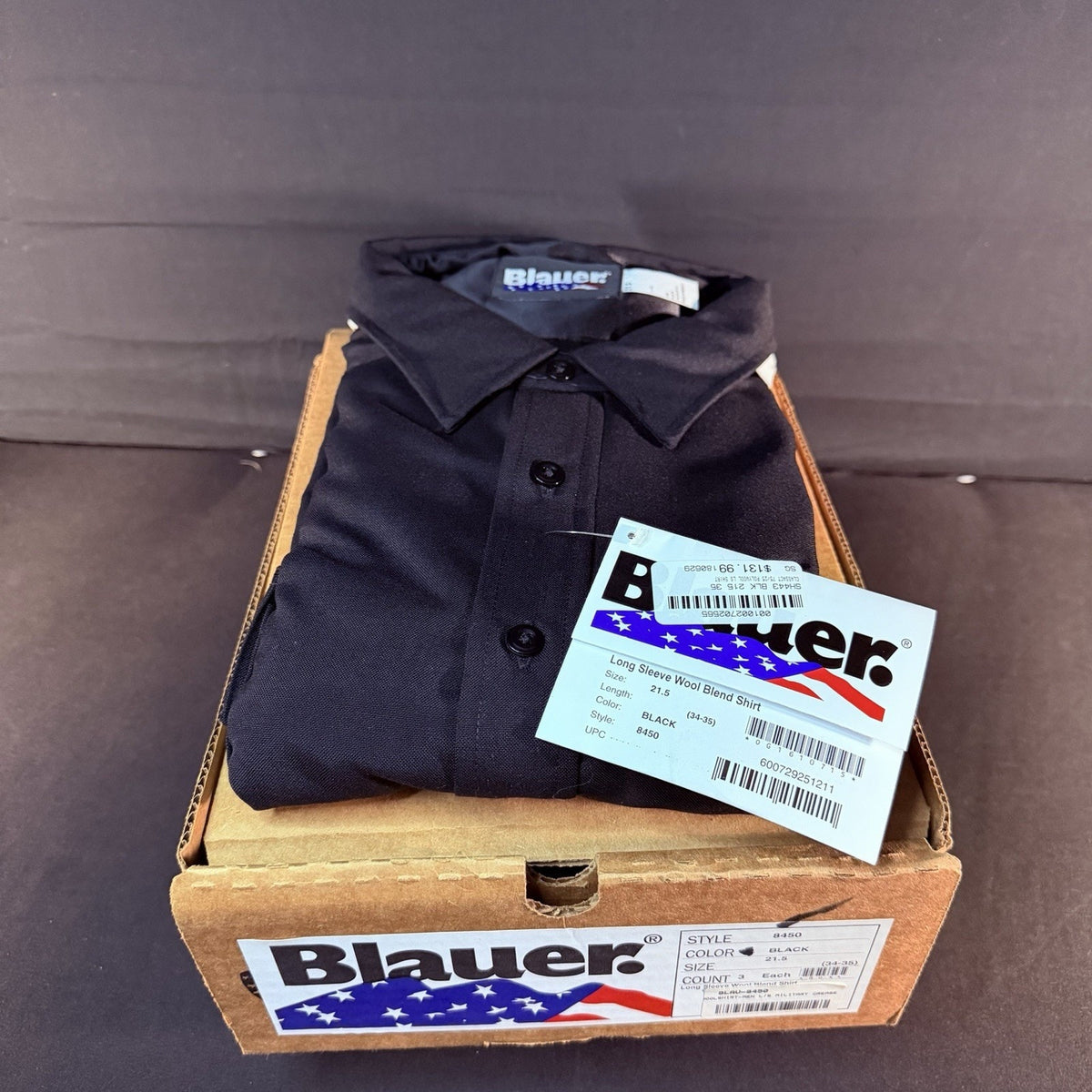 Blauer Long Sleeve 8450 Shirt Size 4XL Black Wool Class A Uniform