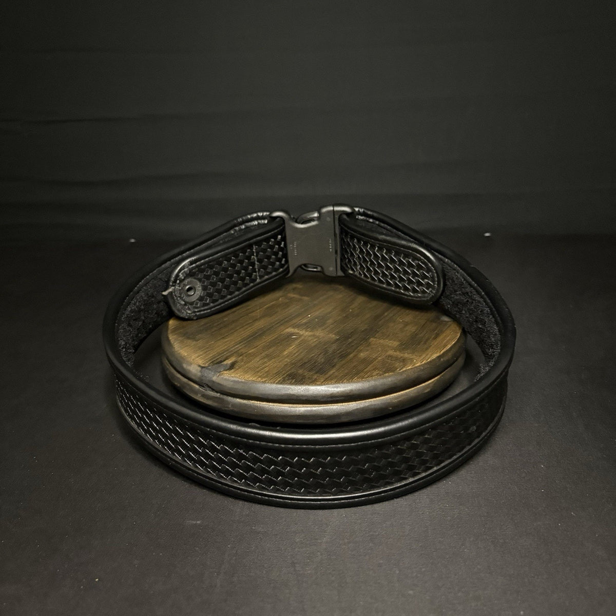 Bianchi 7950 Duty Belt Size Small 28”-32" w/ Cop-Loc Buckle, Basketweave Leather