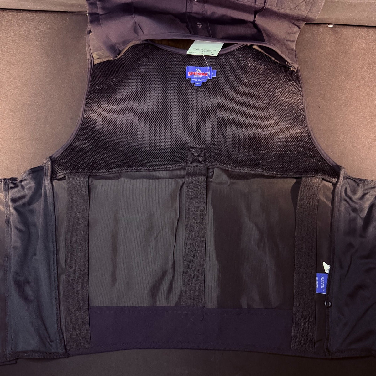 Spiewak Tactical Soft Armor Carrier Vest Navy Large Long Mic Tab Size Large Long