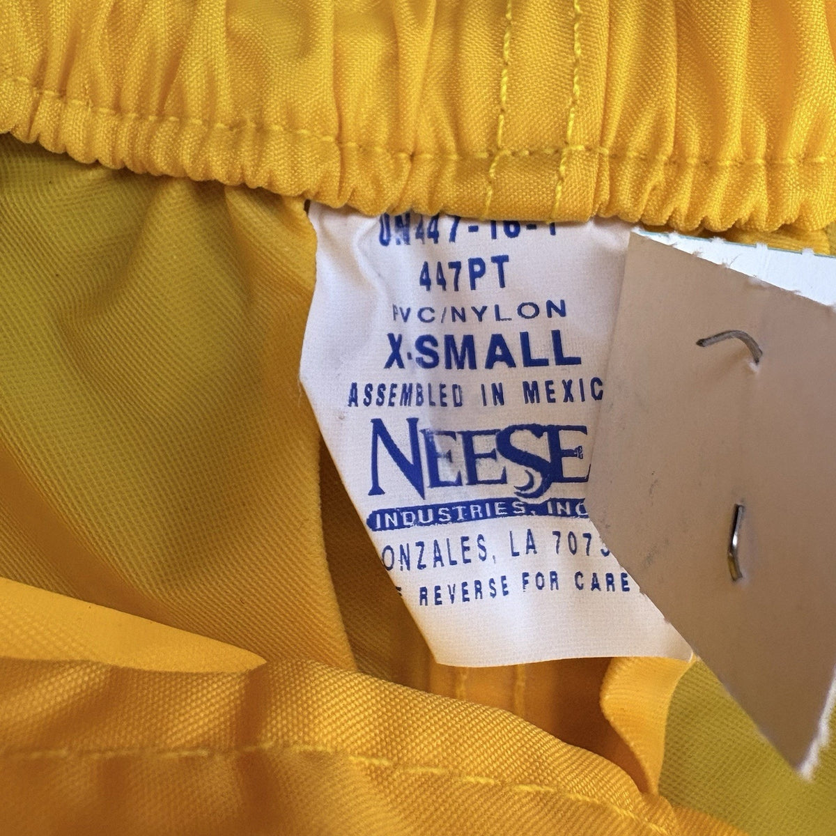 Neese Rain Pants Size Extra Small Adjustable Safety Duty Water Pants 447PT