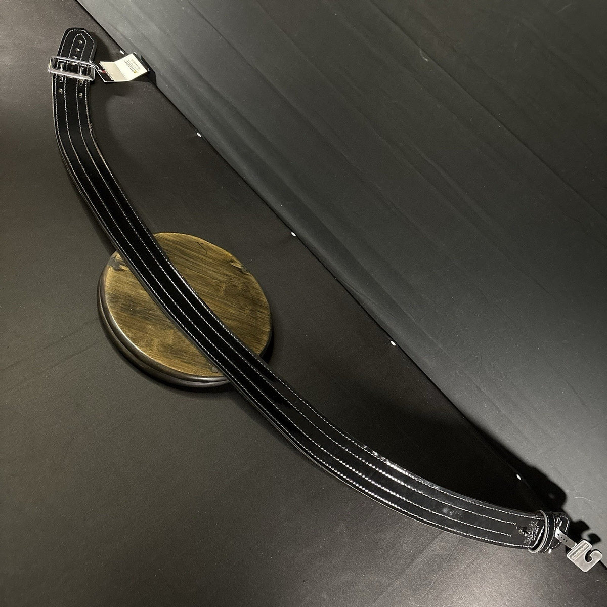 Safariland 872 Duty Belt Size 46" Contoured Basketweave Leather Chrome Buckle