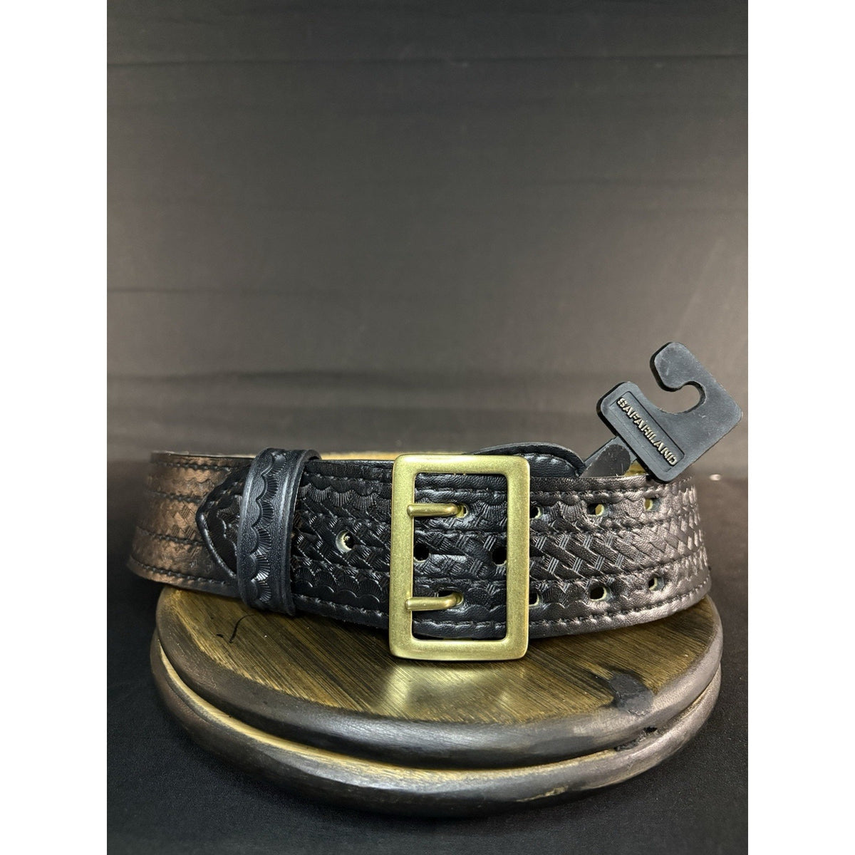 Safariland Women’s 872 Duty Belt Size 30” Basketweave Leather Sued Lined 2.25”