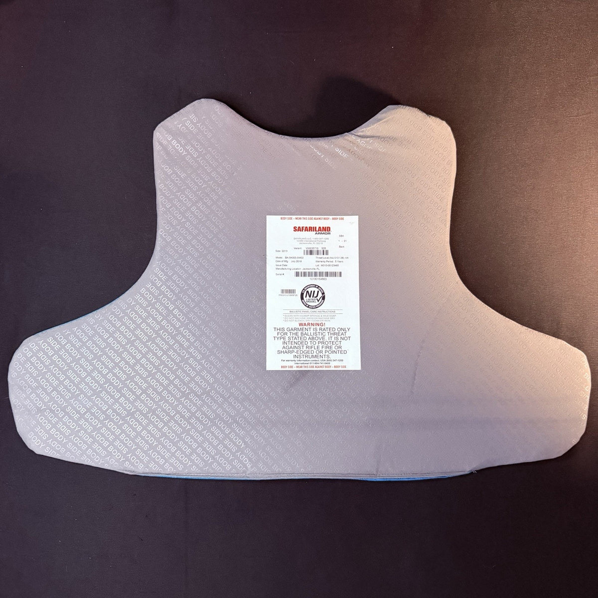 Safariland Bulletproof Vest Summit IIIA 3A Size XL High End 2019 Body Armor