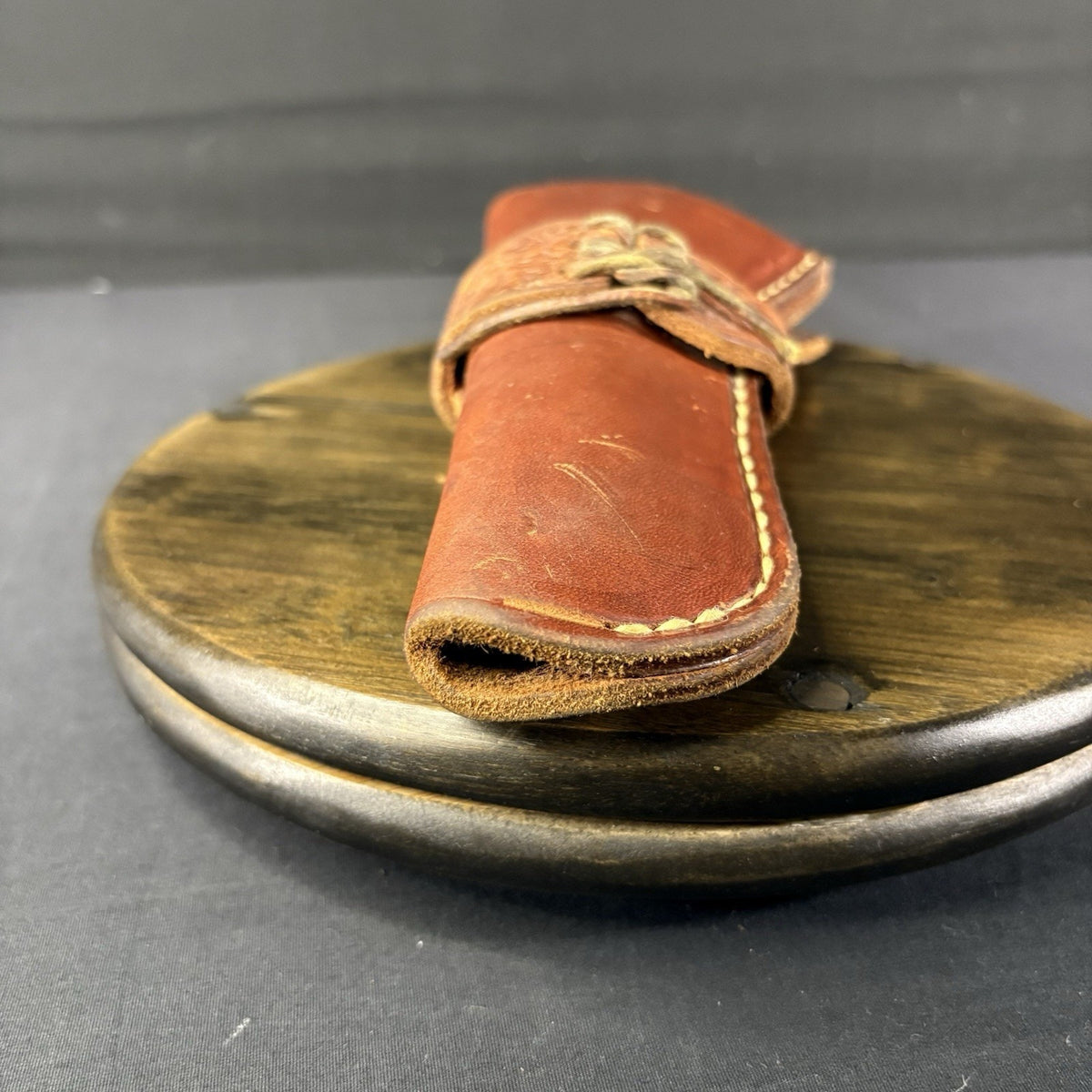 Single Action Revolver Holster Fits Up To 6” Left Hand Draw Hand Made Leather