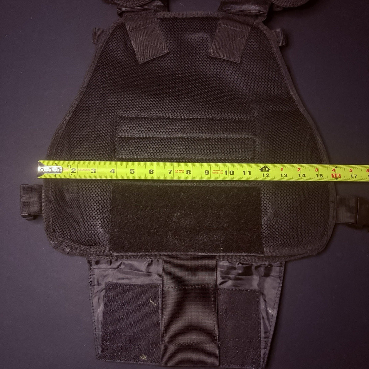 Protech Plate Carrier Vest 10"X 12" Size: Adjustable Black MOLLE