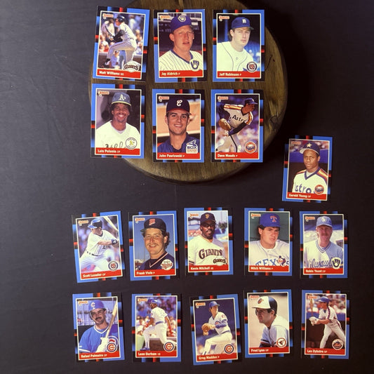 1987 Donruss High Grade Baseball - 17 Card Lot Rookies