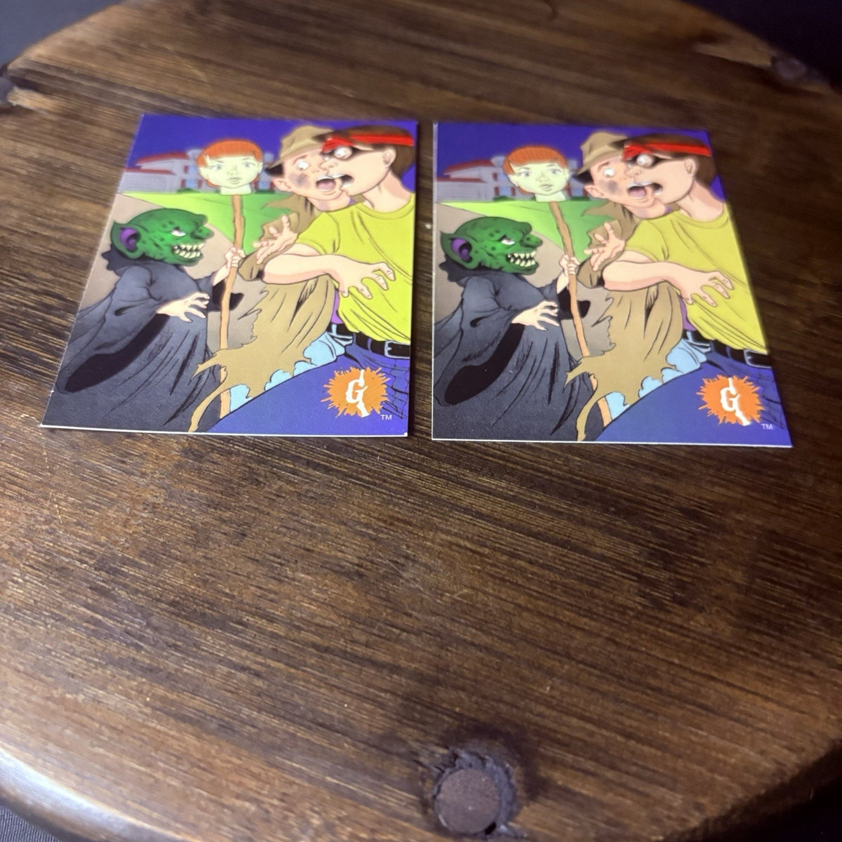 1996 Goosebumps #31 "Terrifying Turnabout" Lot Of (2) High Grade Trading Cards