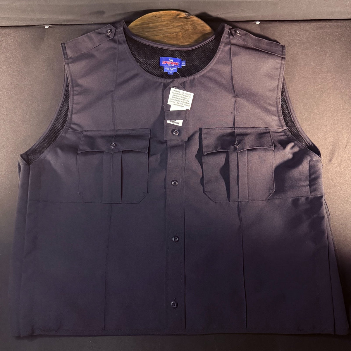Spiewak Tactical Armor Carrier Vest Size 3XL Long Dark Navy Mic Tab Duty Vest