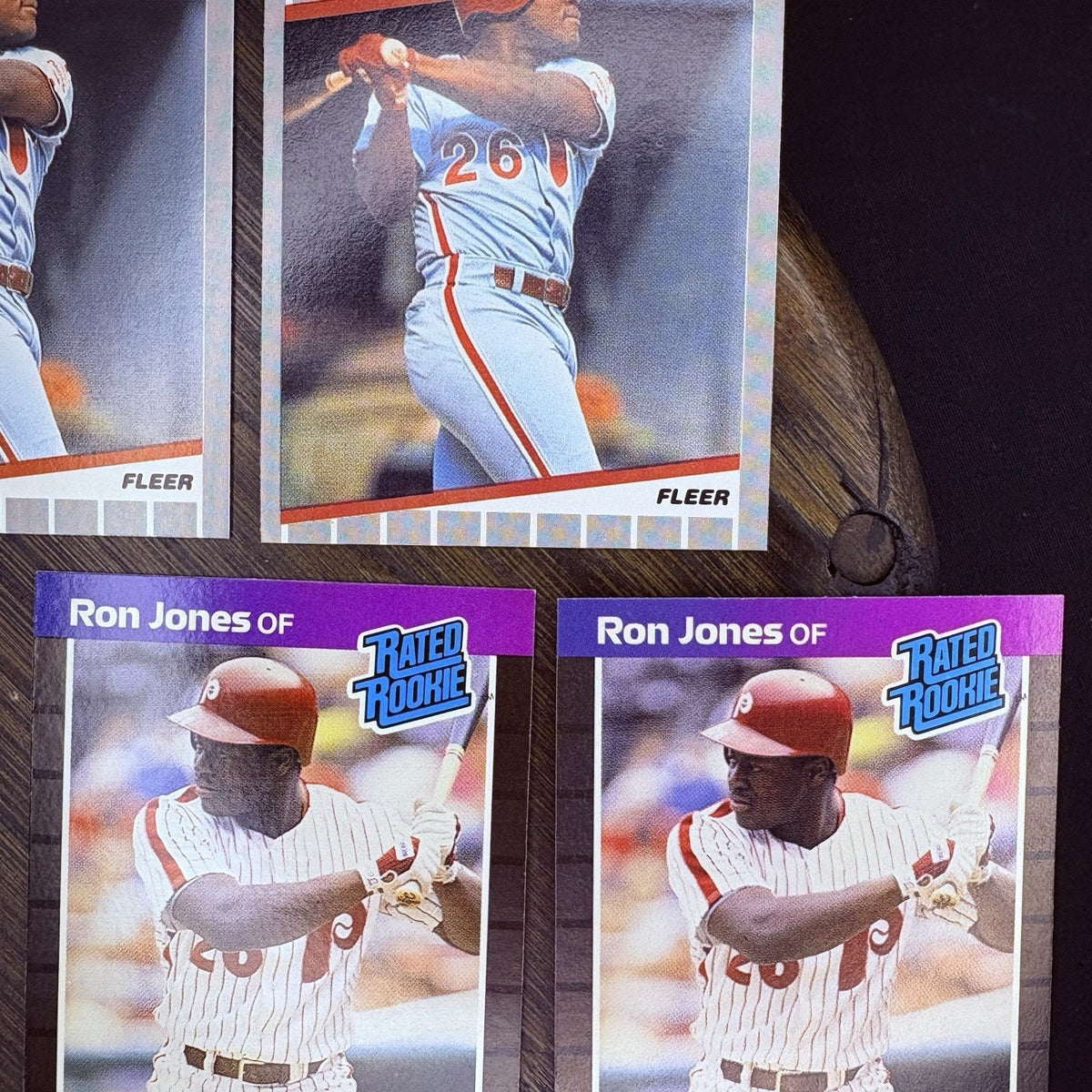 Ron Jones (Lot Of 7) Rated Rookie Cards, Donruss, Fleer, Score #574, #40, #639