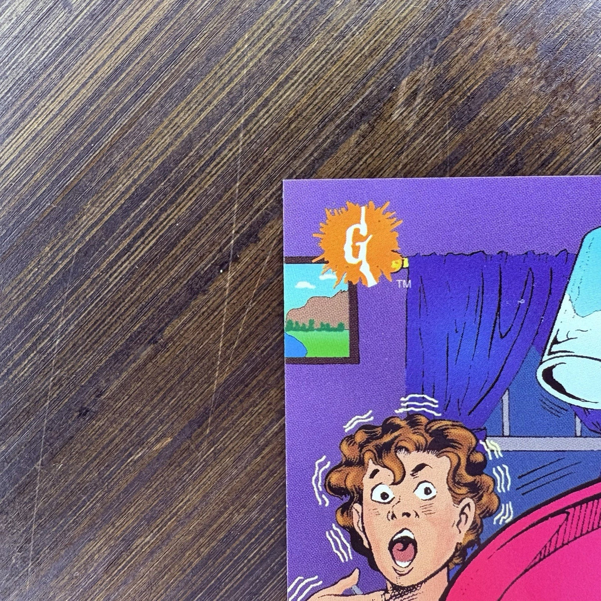 1996 Goosebumps Card Floating Food RL Stine #17 Topps