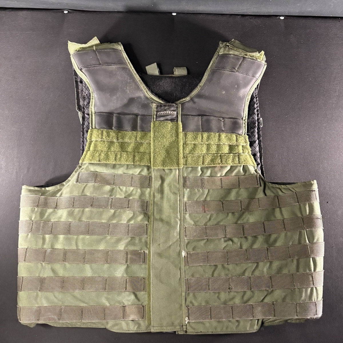 Protech 3A Tactical Carrier Size Large Vest Overlap Chest IIIA Shoulder Armor