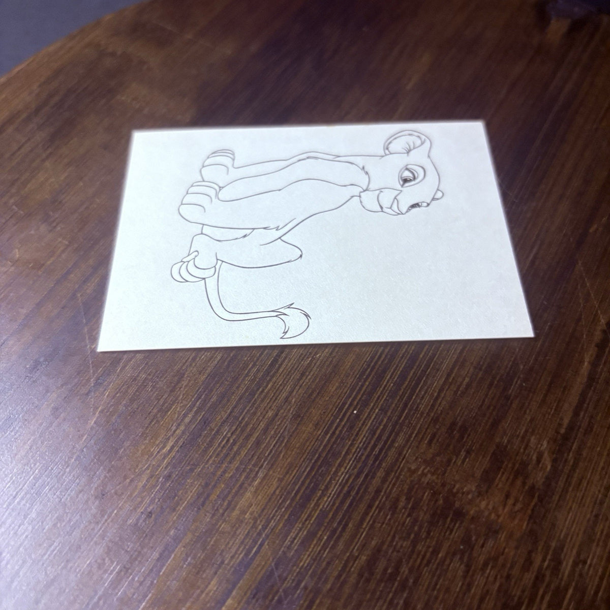 1994 SkyBox Disney's The Lion King: Nala Coloring Card High Grade, See Photos