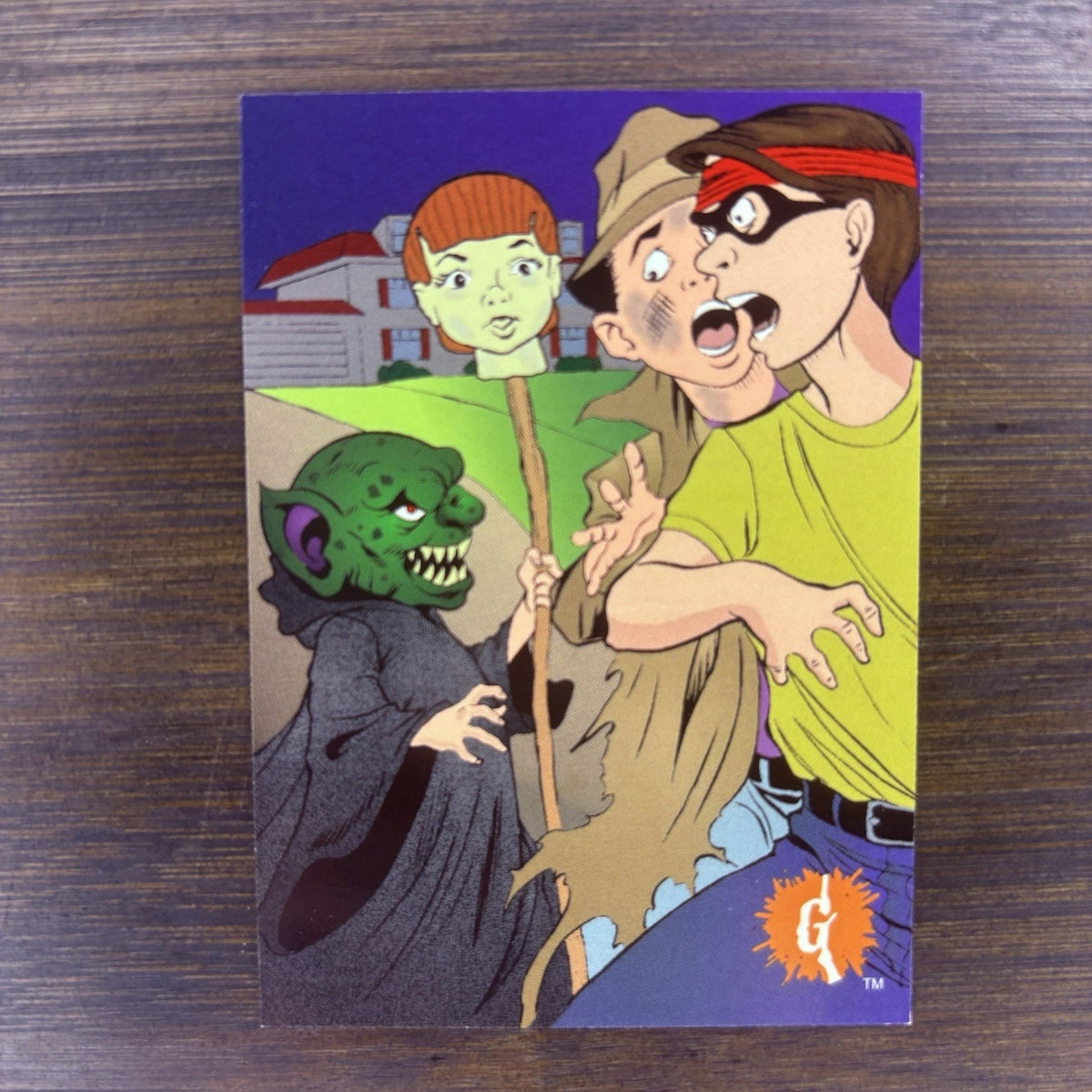 1996 Goosebumps Trading Card #31 "Terrifying Turnabout" High Grade Topps