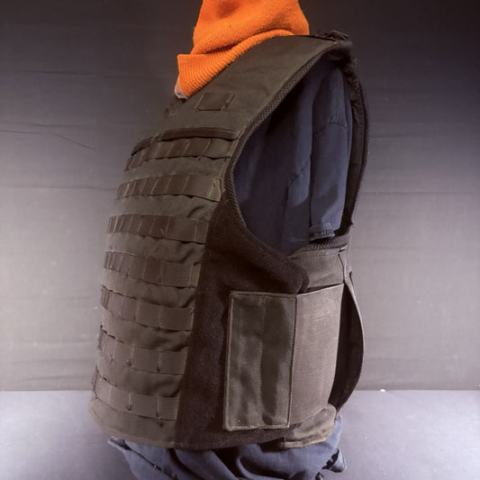 NEW ABA Tactical Plate Carrier Size XL Black Nylon MOLLE Vest