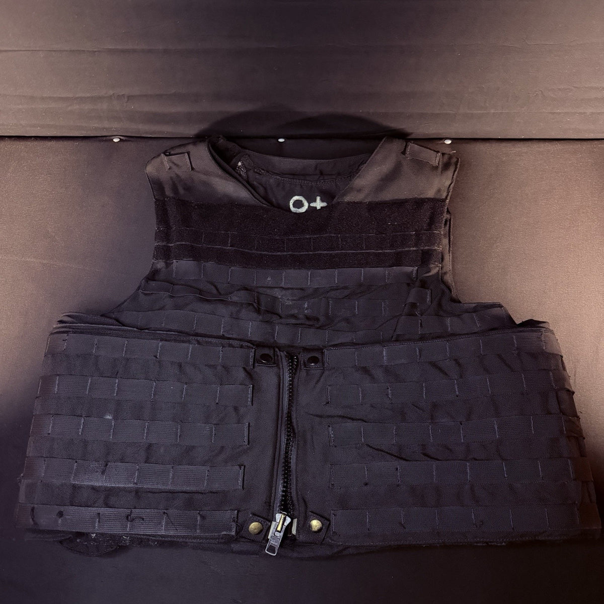 Tactical Plate Carrier Vest Size XXL Black w/Plate Pockets & MOLLE