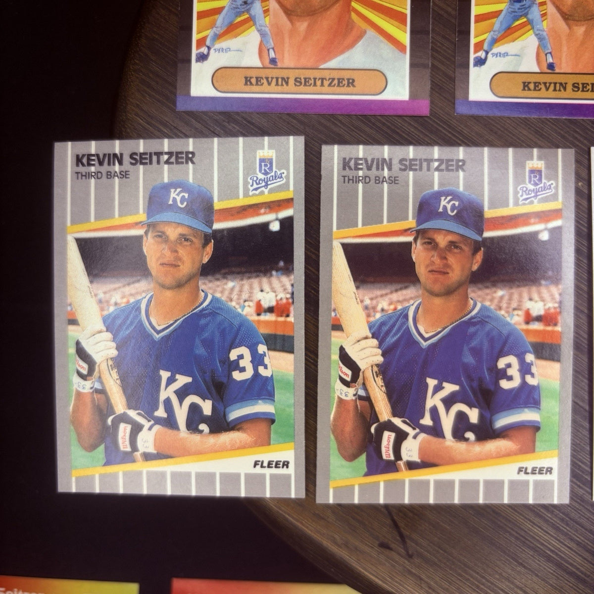Kevin Seitzer (Lot Of 14) Trading Cards #670, #510, #292, #55, #238, No. 10