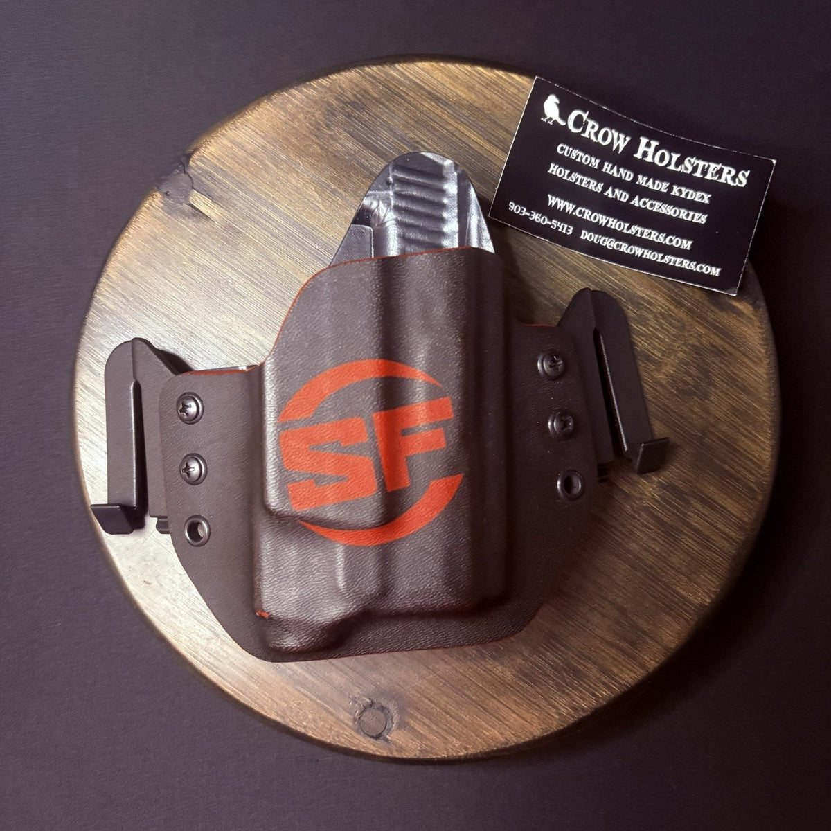 Crow Holsters GLOCK 43X Custom Handmade Surefire Kydex RH OWB Holster USA Made