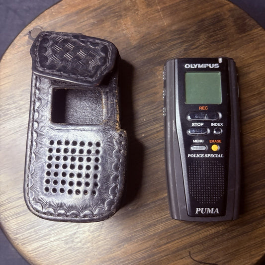 Olympus Puma Voice Recorder w/ Aker Leather Holster, Dictation