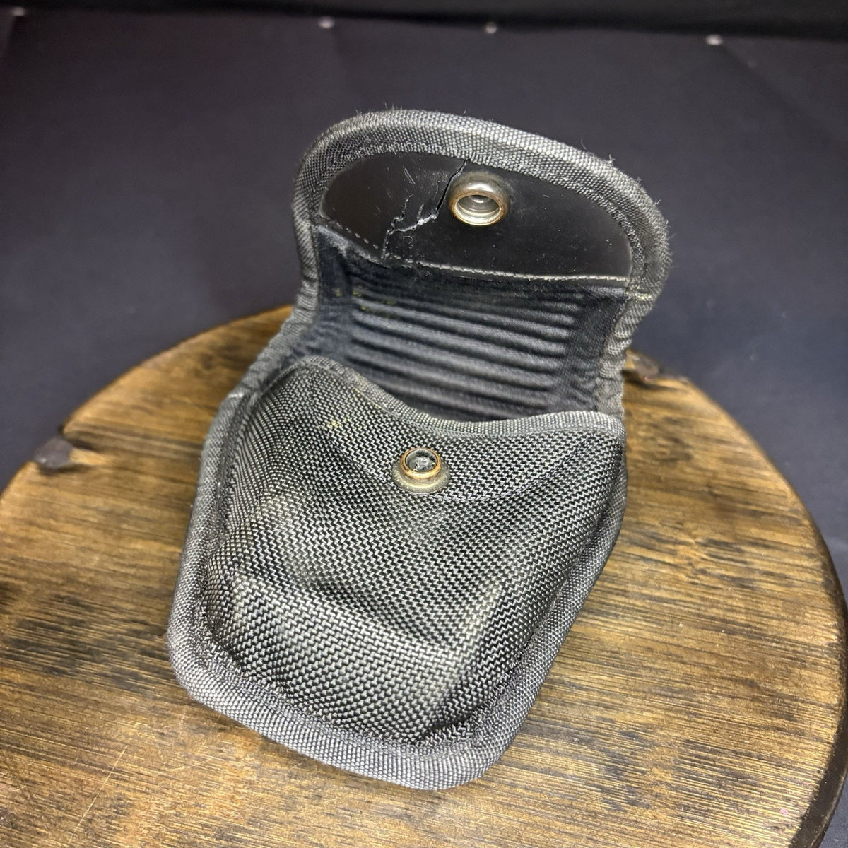 Bianchi 7317 Double Handcuff Case Pouch Black Nylon