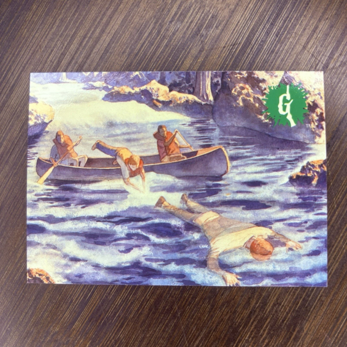 1996 Topps Goosebumps #27 Raging River Rescue! High Grade Trading Card See Photo