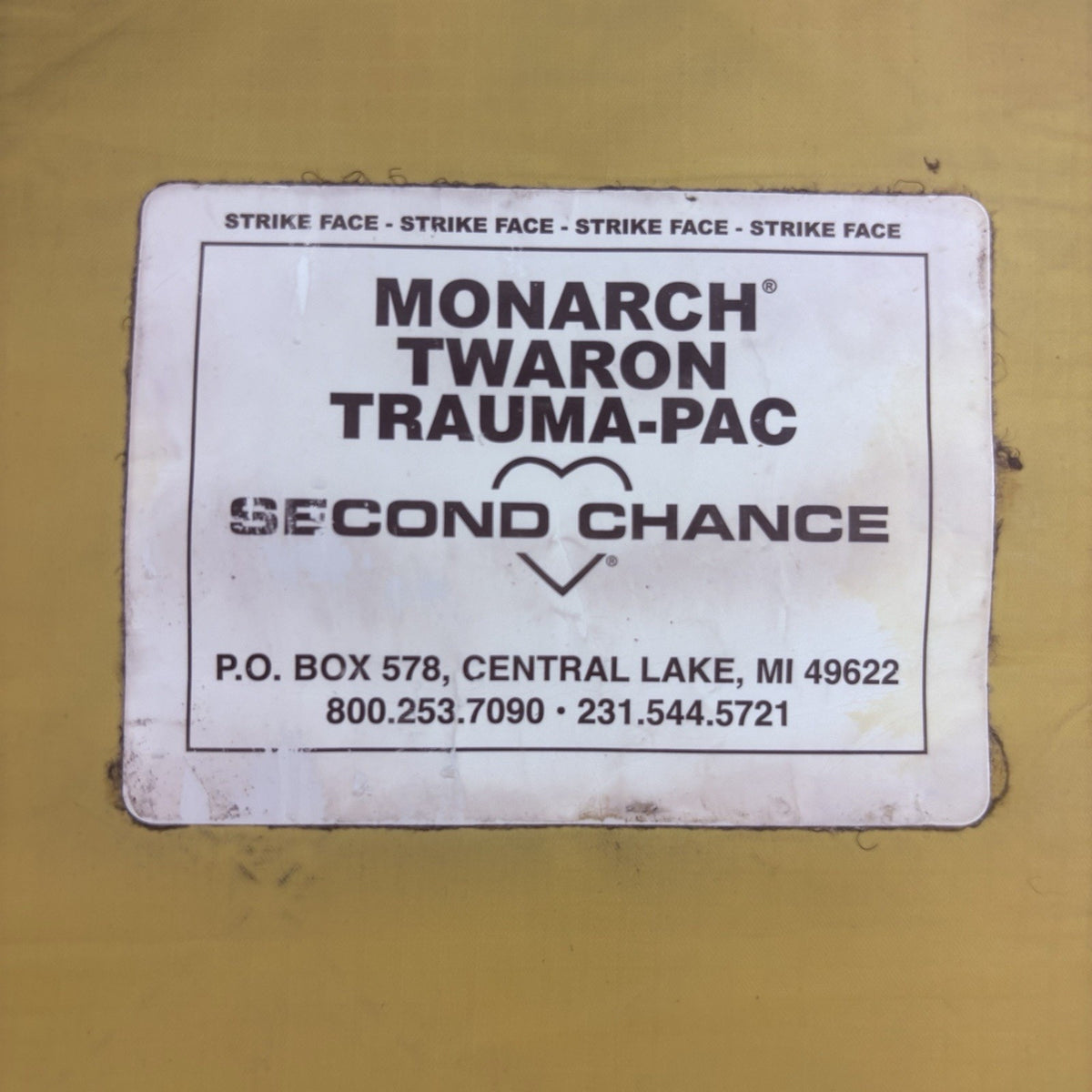Second Chance Monarch TWARON Trauma Pac Plate 5"x 8" Soft Impact Panel