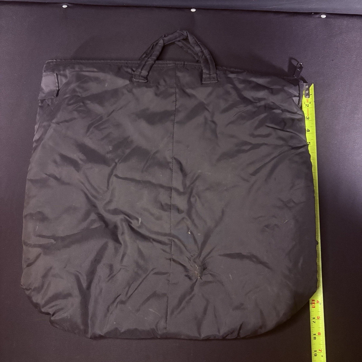 Flyers Helmet Bag with Brass Zipper & Handles 19" x 19", 3 Pocket Bag