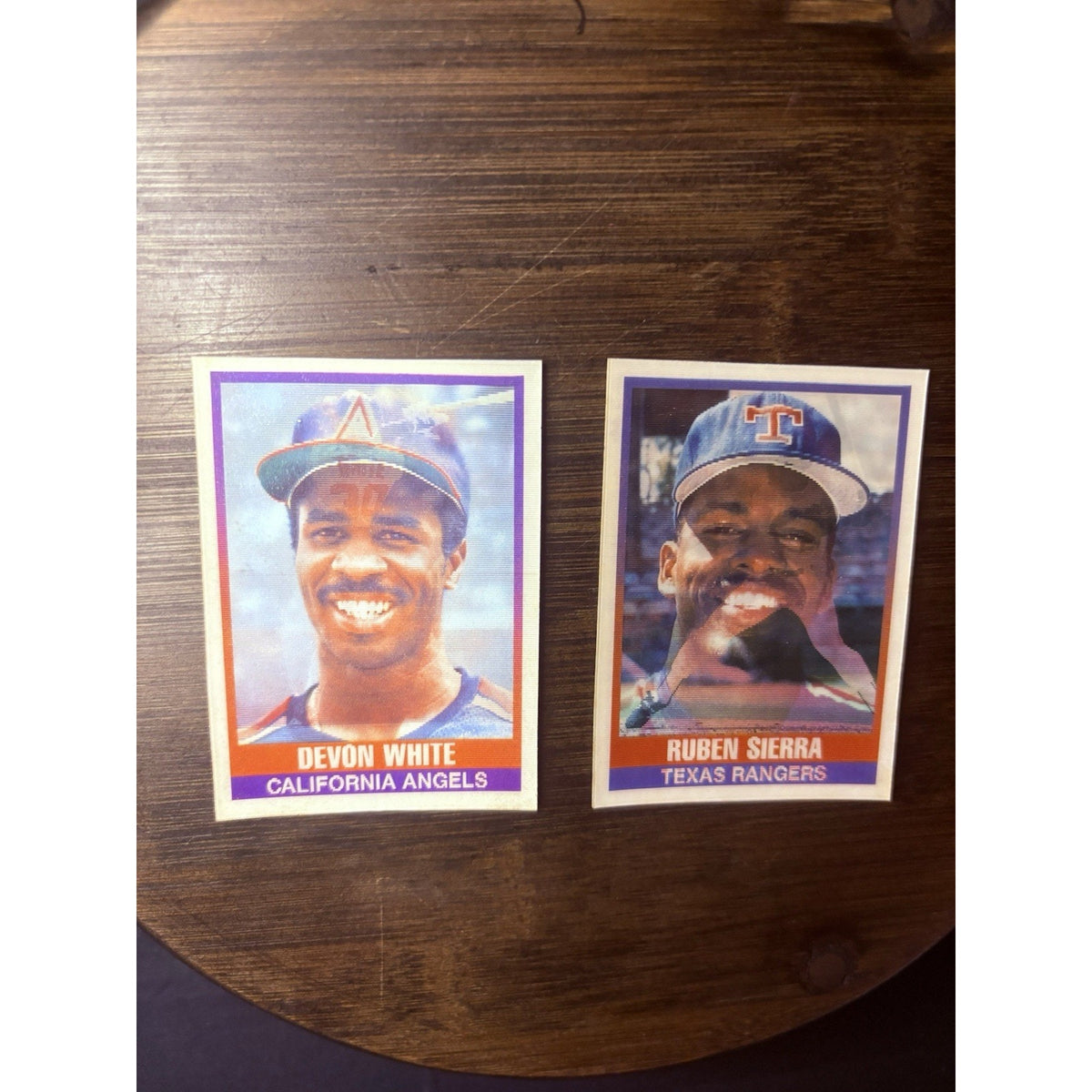 Sportsflics Rookie Lot (2) High Grade Devon White & Ruben Sierra Cards