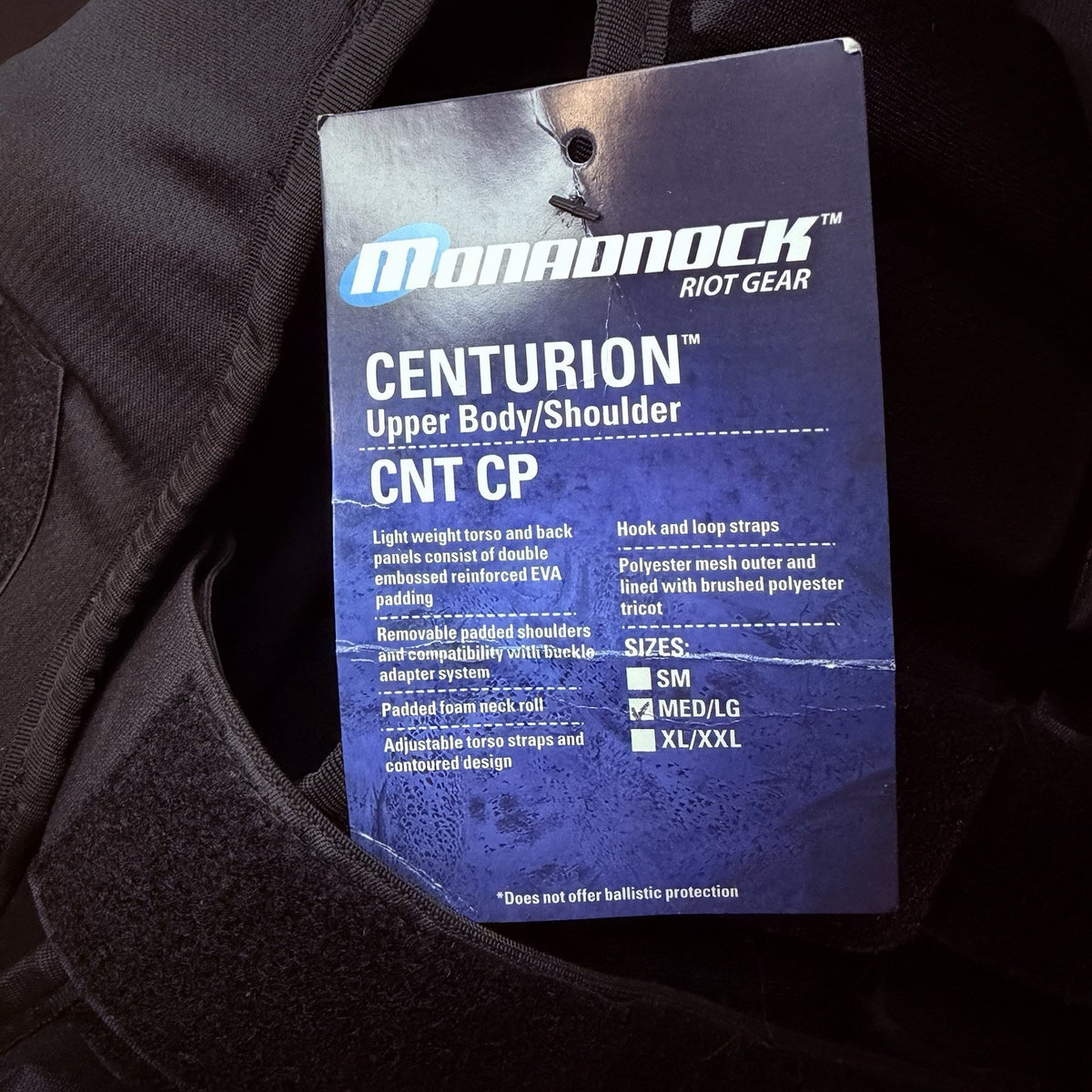 Monadnock Centurion Armor Size M / L Chest, Neck & Shoulder Protection