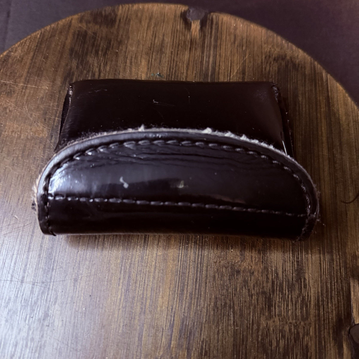 Safariland Glove Pouch High Gloss Black Leather Model 33-3