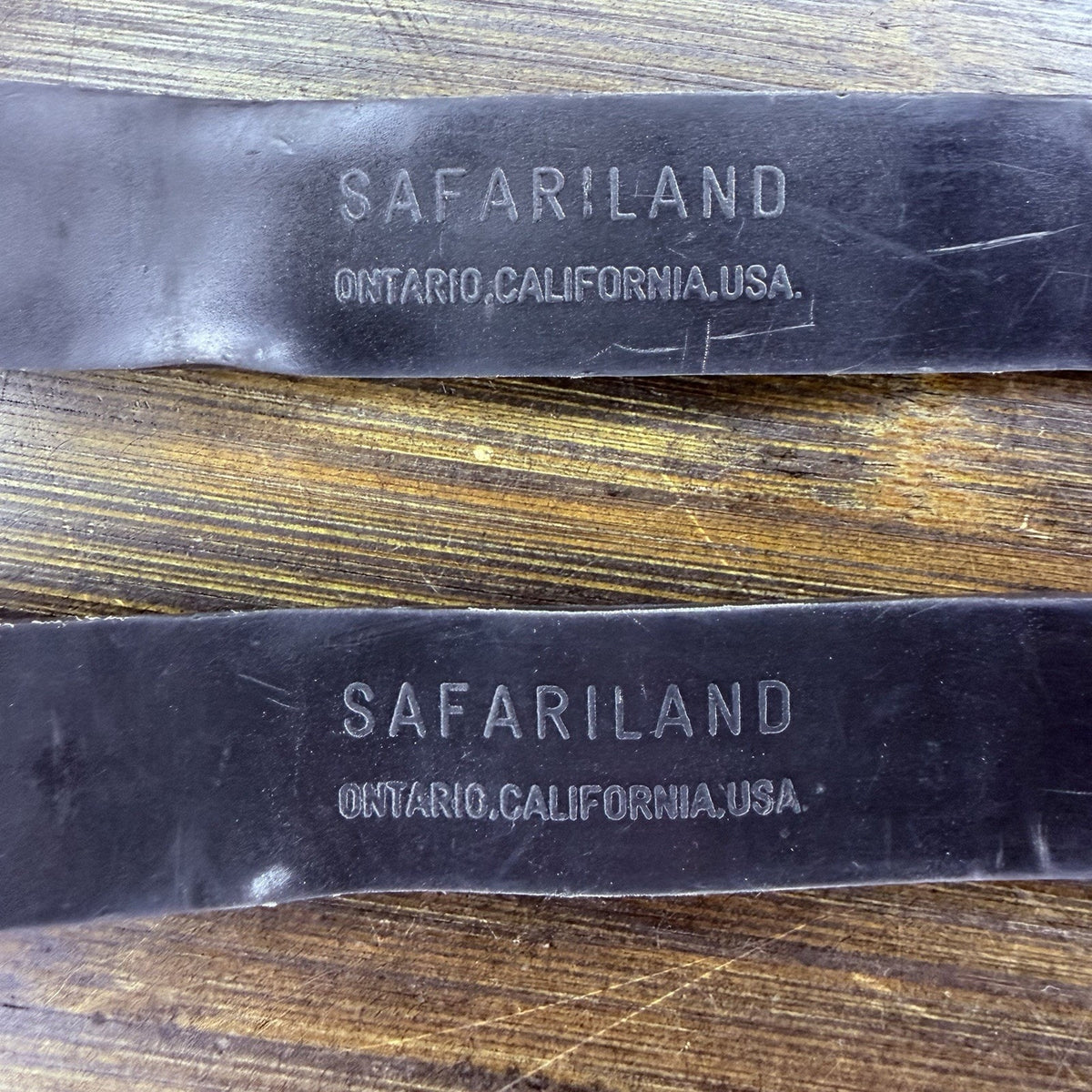 Safariland Belt Keeper Plain Black With Chrome Nickle Snaps 8" Set Of 2