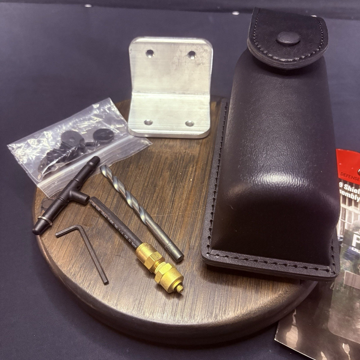 Safariland MK-9 Shield Mounting Kit Assembly w/ Pouch & Spray Through Hose