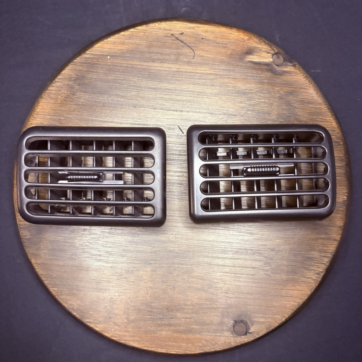 98-2001 Dodge Ram 1500 2500 3500 Dash Center Vents Black OEM (Set Of 2)