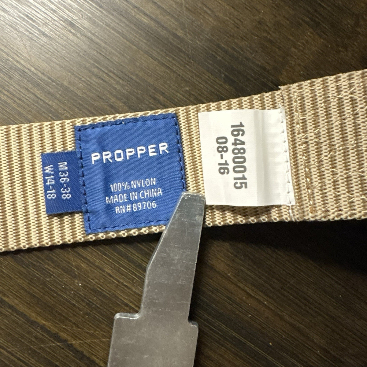 Propper Heavy Duty Tactical Belt Size 36"- 38" Military 1.5" Coyote Nylon Belt