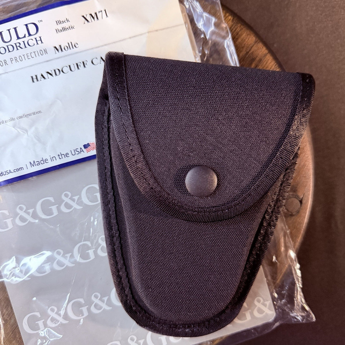Gould & Goodrich Handcuff Case MOLLE XM71 Black Hard Molded Nylon