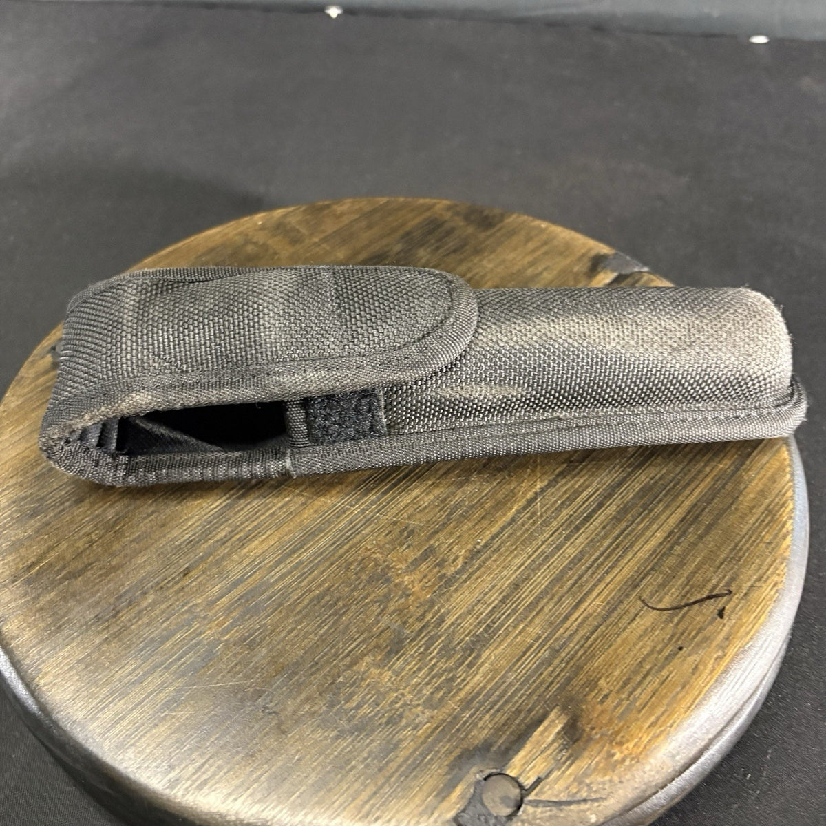 Bianchi Baton / Flashlight Pouch Size Large 8.5” Black Nylon Hook & Loop Closure
